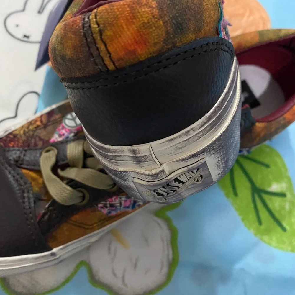 Vans Multicolor Patchwork Low-Top Sneakers with Black Toe